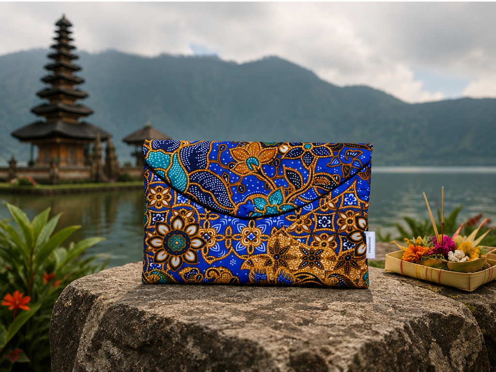 Bolso Tamyraki — origen: Lago Beratan, Bali, Indonesia